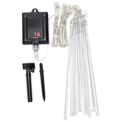 Aigostar - Cadena de luces navideñas solares LED 192xLED/8m IP65 1200 mAh blanco cálido