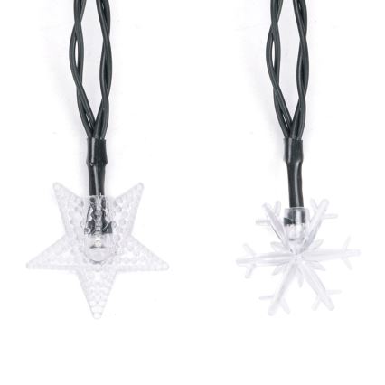 Aigostar - Cadena de luces navideñas solares LED 50xLED/8 funciones 12m 800mAh IP65 blanco cálido