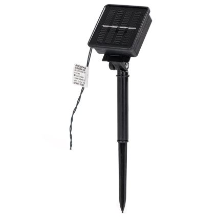 Aigostar - Cadena de luces navideñas solares LED 50xLED/8 funciones 12m 800mAh IP65 blanco cálido