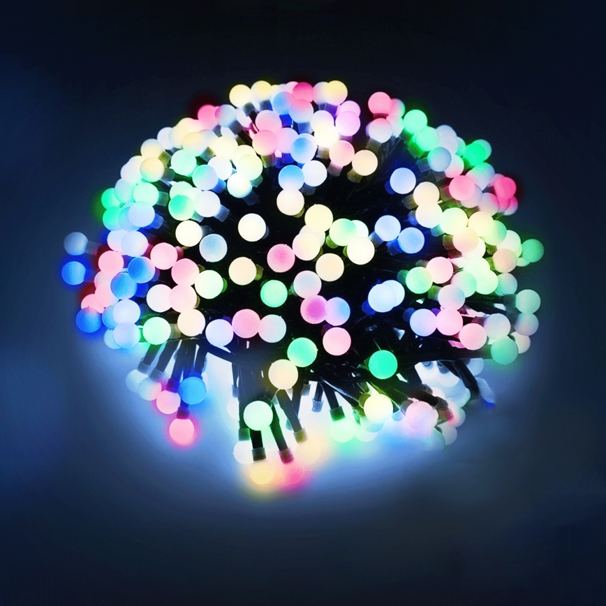 Aigostar - Guirnalda decorativa LED para exteriores, 100 LEDs / 8 modos, 10 m, IP44, multicolor