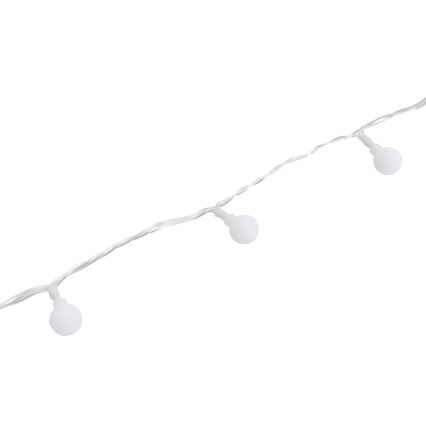 Aigostar - Guirnalda LED decorativa para exterior 50 LED/8 funciones 5 m IP44 blanco frío
