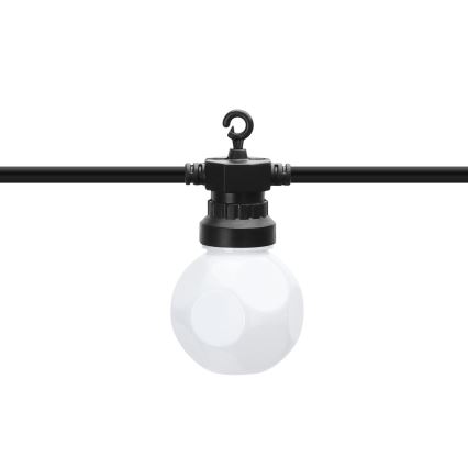 Aigostar - Cadena LED decorativa para exteriores 10xLED/8m IP44 blanco cálido