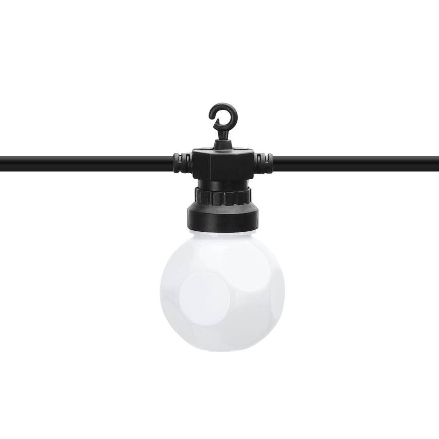 Aigostar - Cadena LED decorativa para exteriores 10xLED/8m IP44 blanco cálido