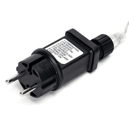 Aigostar - Cadena LED navideña exterior 100xLED/8 funciones 13m IP44 blanco cálido