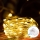 Aigostar - Cadena LED navideña exterior 100xLED/8 funciones 3xAA 10,3m IP44 blanco cálido