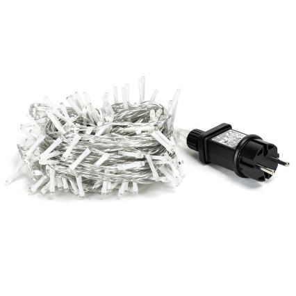 Aigostar - Cadena LED navideña exterior 150xLED/8 funciones 18m IP44 blanco cálido