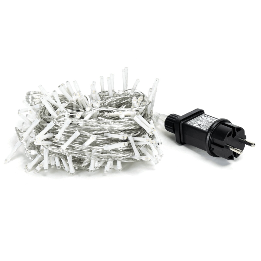 Aigostar - Cadena LED navideña exterior 150xLED/8 funciones 18m IP44 blanco cálido
