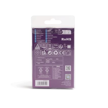 Aigostar - Cadena LED navideña exterior 150xLED/8 funciones/3xAA 15,3m IP44 multicolor