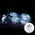 Aigostar - Cadena LED navideña exterior 200xLED/8 funciones/3xAA 6x1,5m IP44 blanco frío