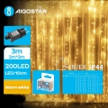 Aigostar - Cadena LED navideña exterior 200xLED/8 funciones 5x2m IP44 blanco cálido