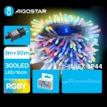 Aigostar - Cadena LED navideña exterior 300xLED/8 funciones 33m IP44 multicolor