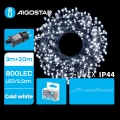 Aigostar - Cadena LED navideña exterior 800xLED/8 funciones 23m IP44 blanco frío
