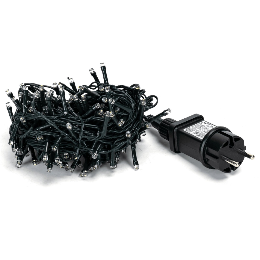 Aigostar - Cadena LED navideña para exterior 200 LED/8 funciones 13m IP44 blanco cálido