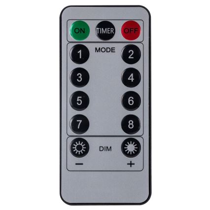 Aigostar - LED Guirnalda navideña para exterior 120xLED/8 funciones 3x0,6 m IP44 blanco cálido + control remoto