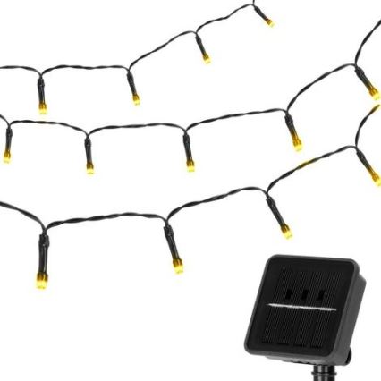 Aigostar - Cadena solar LED 100xLED/12m 300 mAh IP65 blanco cálido