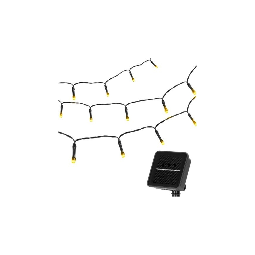 Aigostar - Cadena solar LED 100xLED/12m 300 mAh IP65 blanco cálido