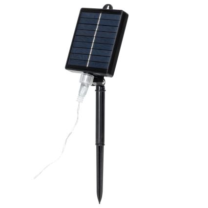 Aigostar - Guirnalda solar LED 384 LEDs / 13 m, IP65, 1200 mAh, blanco frío