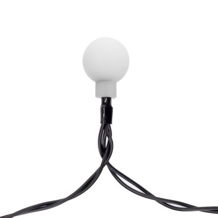 Aigostar - Cadena decorativa solar LED 50xLED/8 funciones 12m IP65 800 mAh blanco cálido
