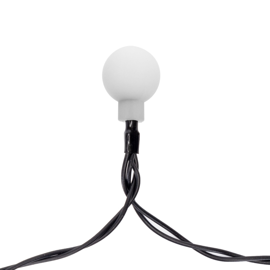 Aigostar - Cadena decorativa solar LED 50xLED/8 funciones 12m IP65 800 mAh blanco cálido