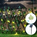 Aigostar - Cadena solar LED 56xLED/2x0,4m IP65 300 mAh blanco cálido ivy