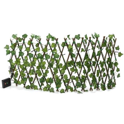 Aigostar - Cadena solar LED 56xLED/2x0,4m IP65 300 mAh blanco cálido ivy