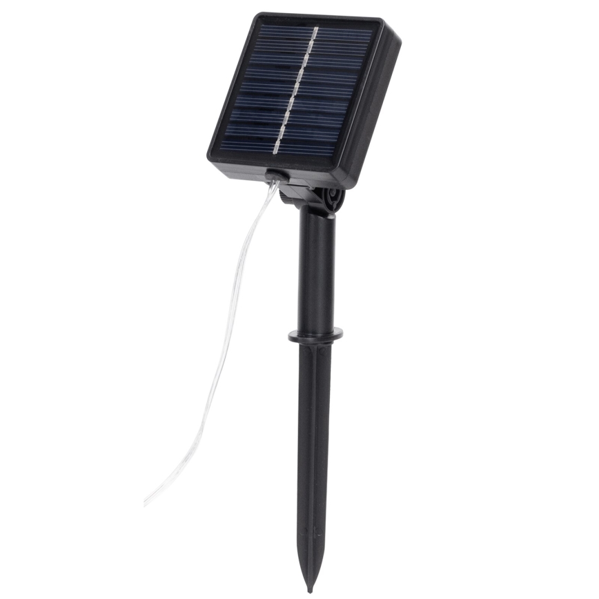 Aigostar - Cadena solar LED 70xLED/4x1m IP65 300 mAh blanco cálido oliva