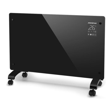 Aigostar - Calefactor/convector eléctrico inteligente con pantalla LCD ECO/1000/2000W Wi‑Fi