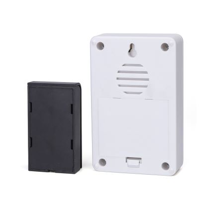Aigostar - Campana inalámbrica 3xAA IP44 negro/blanco