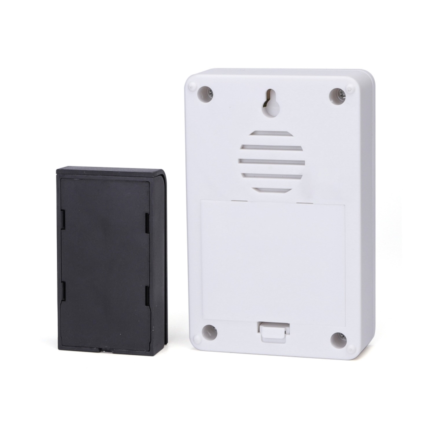 Aigostar - Campana inalámbrica 3xAA IP44 negro/blanco
