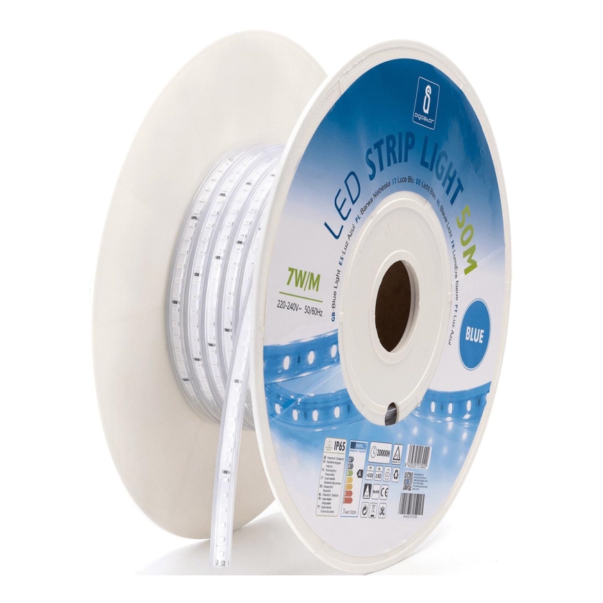 Aigostar - Cinta LED 50 m, 350 W, 230 V, azul, IP65