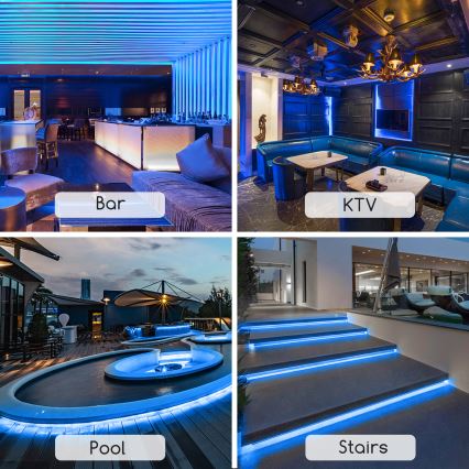 Aigostar - Cinta LED 50 m, 350 W, 230 V, azul, IP65