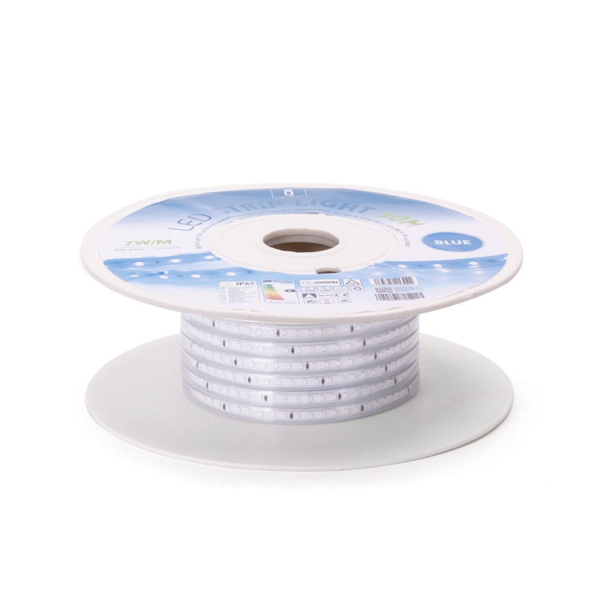 Aigostar - Cinta LED 50 m, 350 W, 230 V, azul, IP65