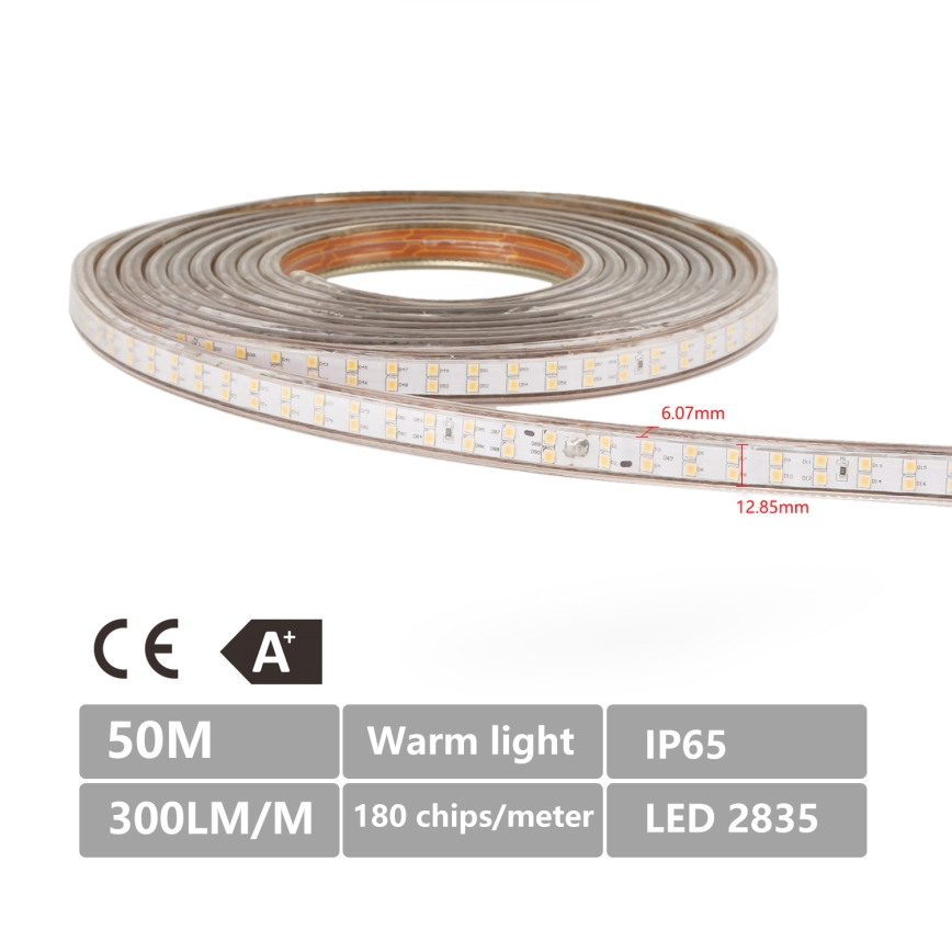 Aigostar - Cinta LED exterior 50m LED/400W/230V 6500K IP65