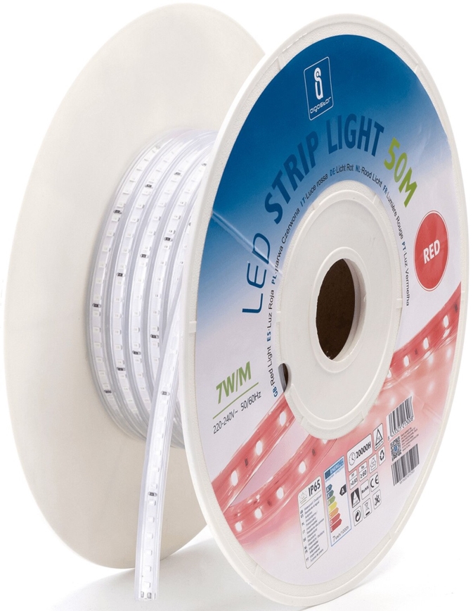Aigostar - Cinta LED LED/350W/230V 50m rojo IP65