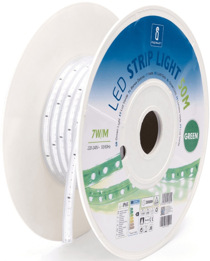 Aigostar - Cinta LED LED/350W/230V 50m verde IP65
