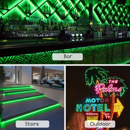 Aigostar - Cinta LED LED/350W/230V 50m verde IP65
