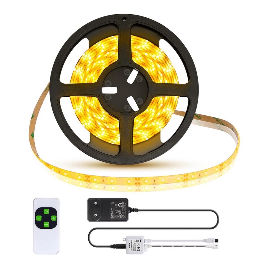 Aigostar - Cinta LED regulable para exteriores 5m LED/18W/12/230V 3000K IP65
