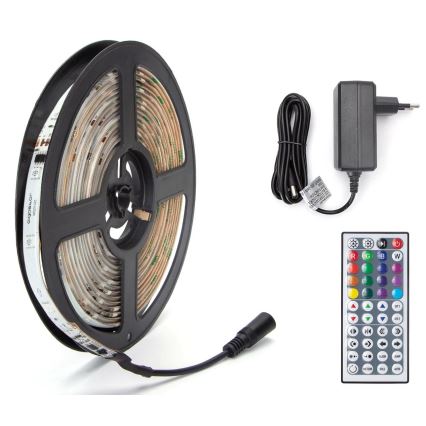Aigostar - Cinta LED RGB regulable para exteriores 5m LED/24W/12/230V IP65