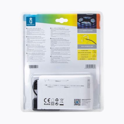 Aigostar - Cinta LED RGB regulable para exteriores 5m LED/24W/12/230V IP65