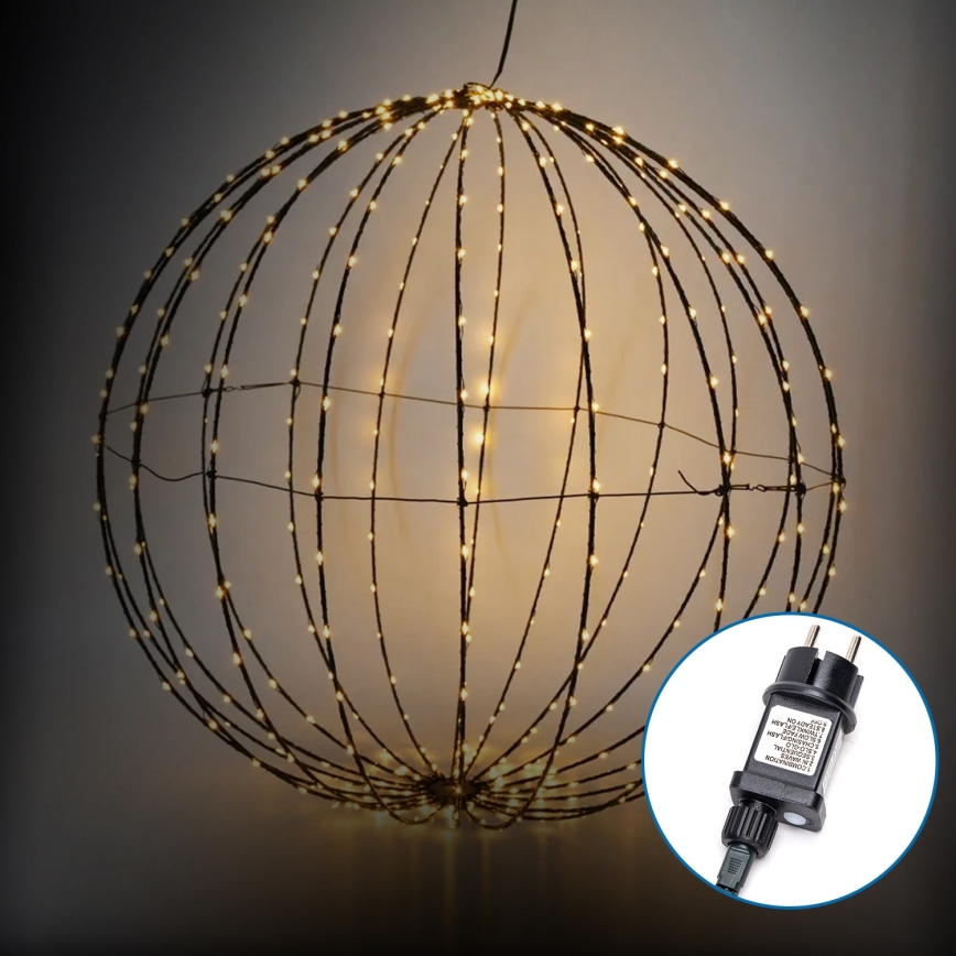 Aigostar - Decoración de Navidad LED exterior LED/3,6W/230V esfera 30cm IP44 blanco cálido