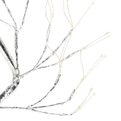 Aigostar - Decoración navideña LED 108xLED/3xAA/8 funciones 45cm blanco cálido