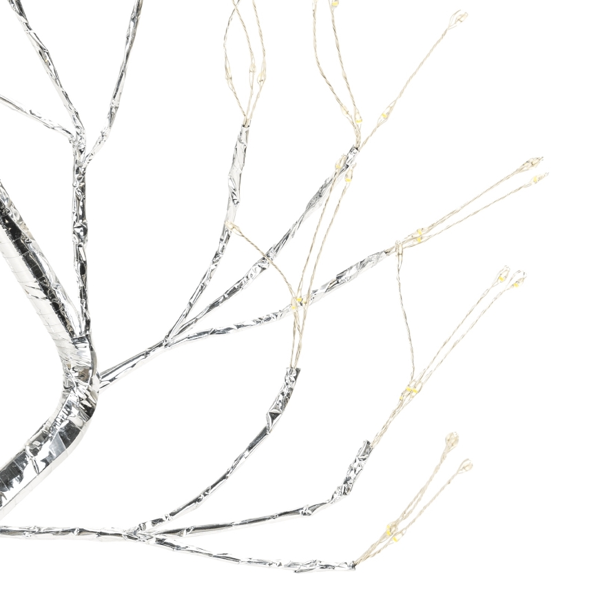 Aigostar - Decoración navideña LED 108xLED/3xAA/8 funciones 45cm blanco cálido