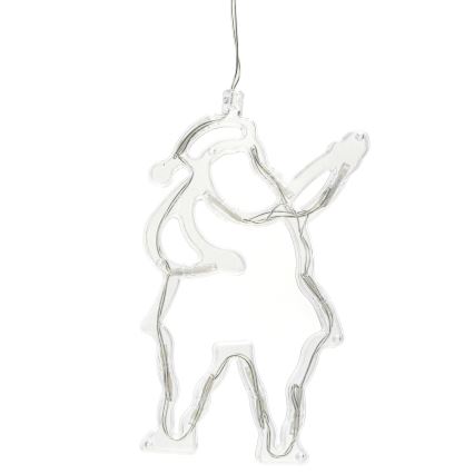 Aigostar - Decoración navideña LED 10xLED/3xAAA Papá Noel 20 cm