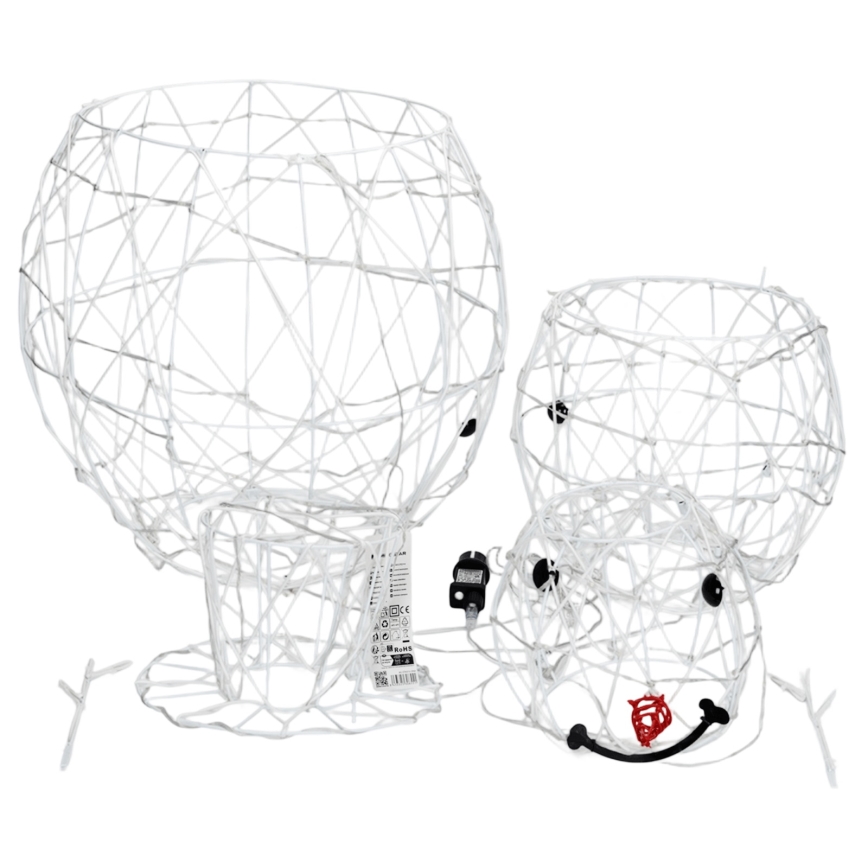 Aigostar - Decoración navideña LED exterior 3,6W/31/230V 2700K 120 cm IP44 muñeco de nieve