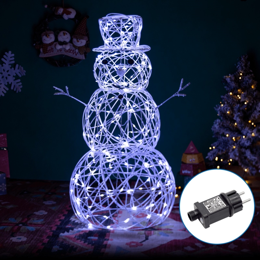 Aigostar-Decoración navideña LED exterior LED/3,6W/31/230V 6500K 90cm IP44 muñeco de nieve