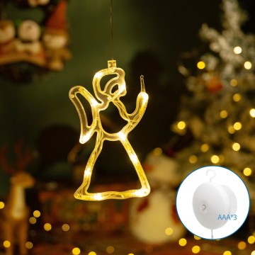 Aigostar - Decoración navideña LED LED/3xAAA ángel 21cm
