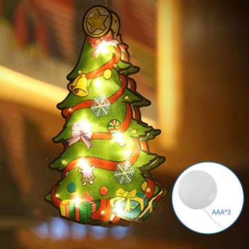 Aigostar - Decoración navideña LED LED/3xAAA árbol 45cm