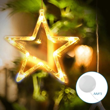 Aigostar - Decoración navideña LED LED/3xAAA estrella 19cm