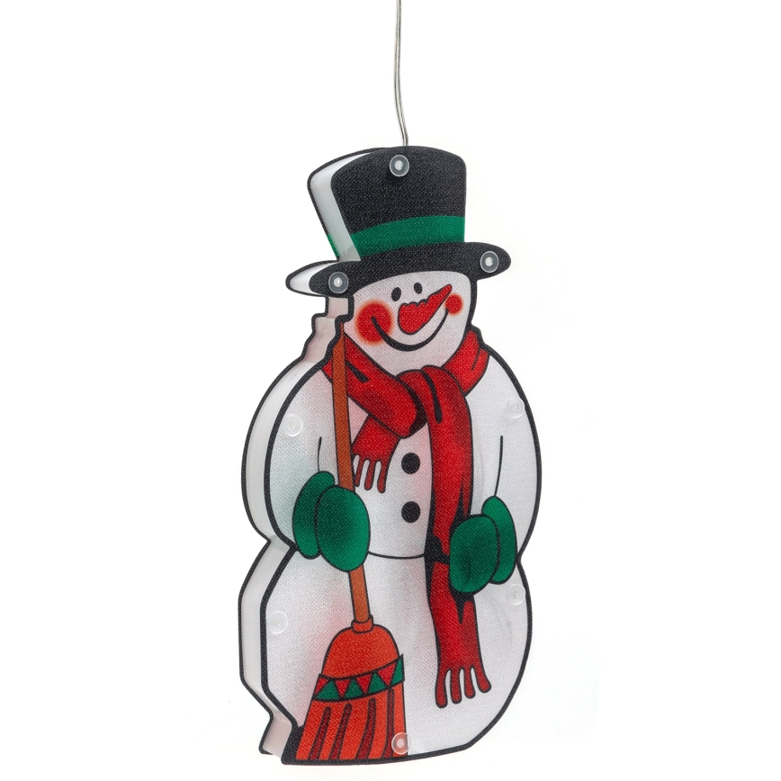Aigostar - Decoración navideña LED LED/3xAAA muñeco de nieve 25cm