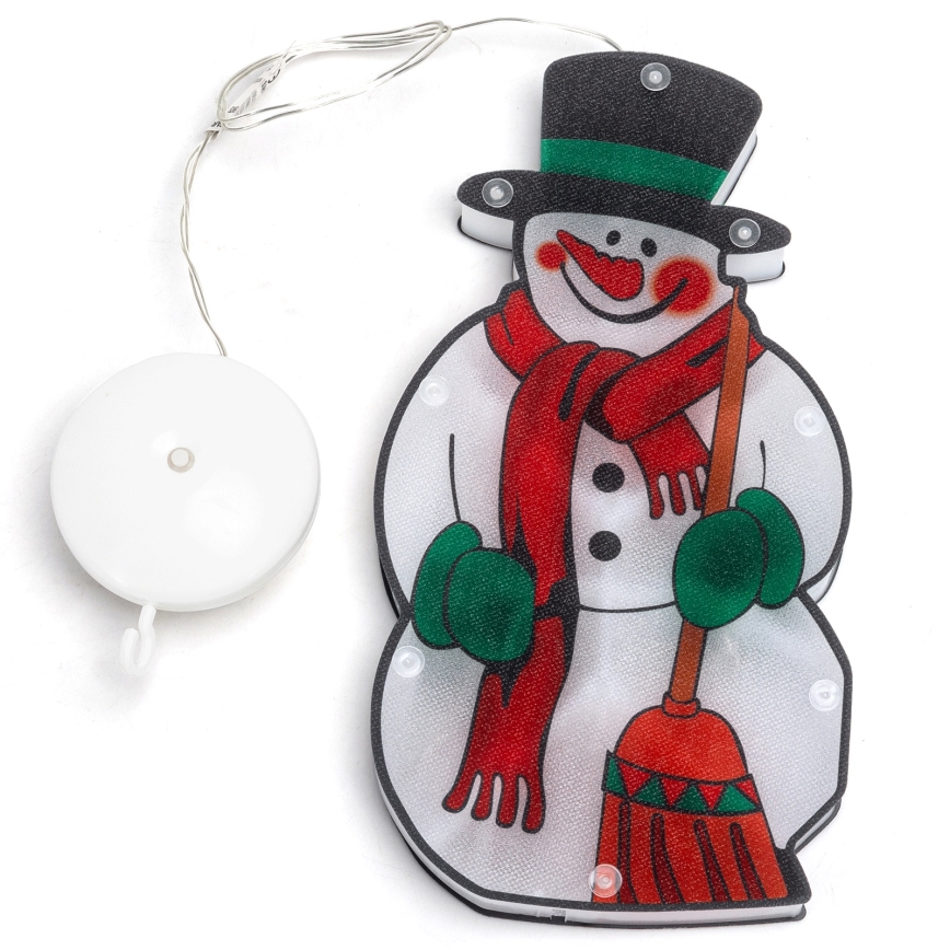Aigostar - Decoración navideña LED LED/3xAAA muñeco de nieve 25cm